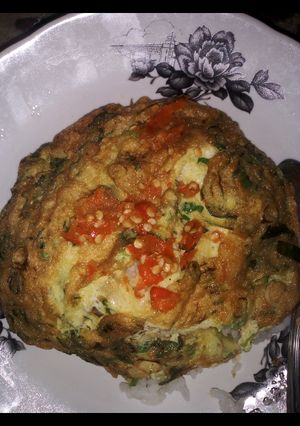 Foto resep Telur dadar sambel geprek