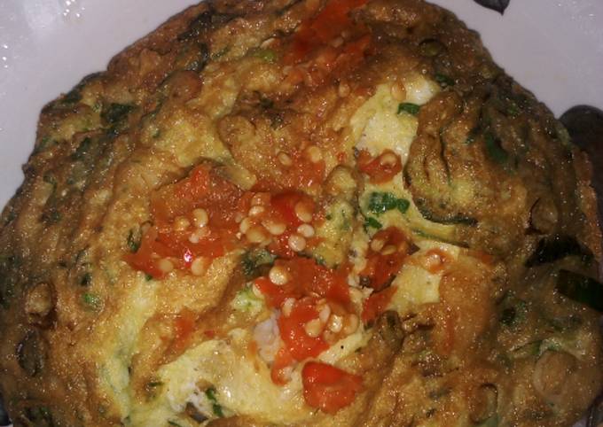 Standar Bagaimana cara membuat Telur dadar sambel geprek  nikmat