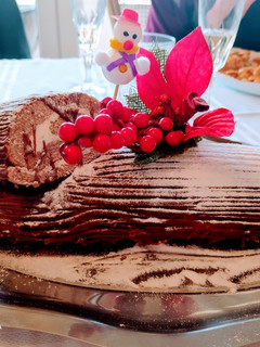 Una foto de Tronco de Navidad para celiacos, con Thermomix