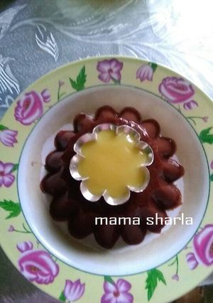 Foto resep puding coklat vla markisa