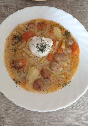 2006. zöldbab leves virslivel 🙂 recept fotója