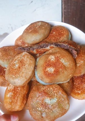 Hình của món Bánh rán nhân đậu đen.