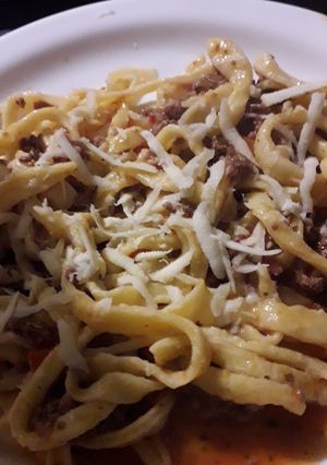 Una foto de Tallarines caseros