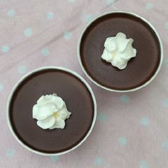 A picture of Keto chocolate pudding.