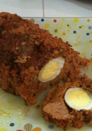 Una foto de Albondigón de carne de res y pollo