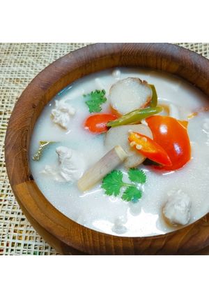 รูปของ ต้มข่าไก่ (สูตรคลีน)