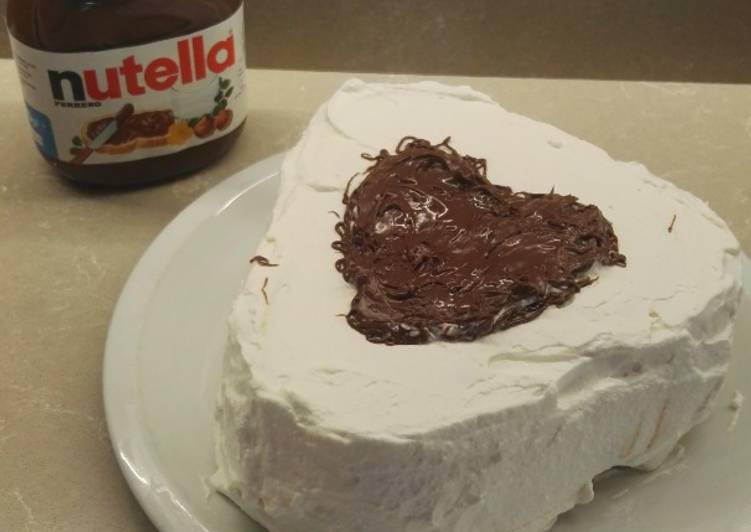 Torta cuore di mamma con Nutella