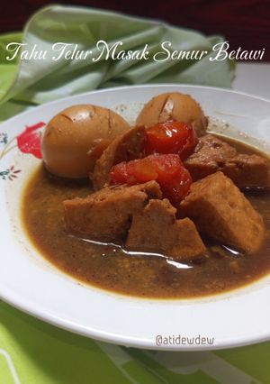 Foto resep Tahu Telur Masak Semur Betawi