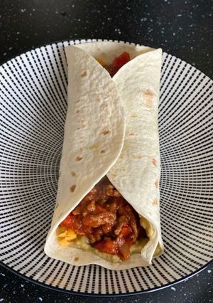 A picture of Buffalo burito 🐃.