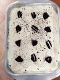 Postre de oreo y crema