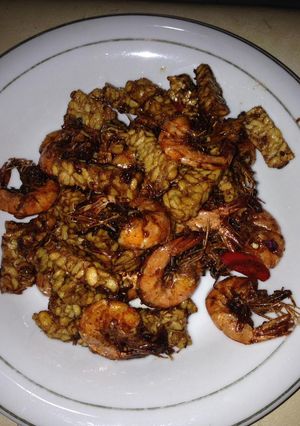 Foto resep Tempe udang manis
