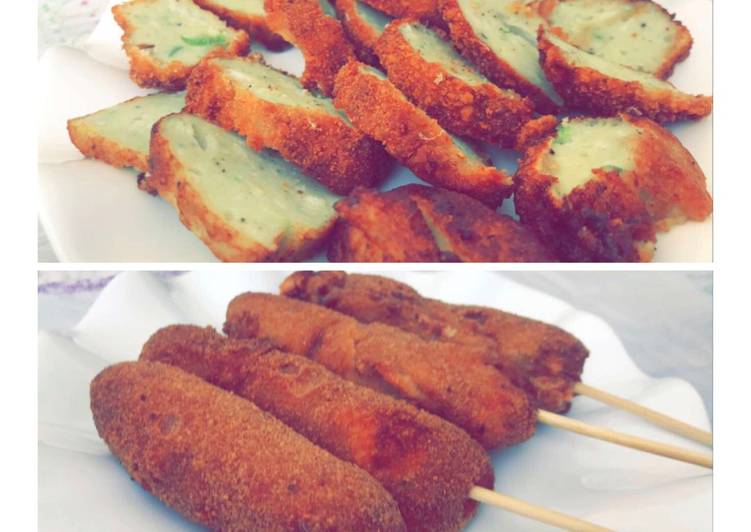 اصابع الدجاج المقرمشه 🍗🥓
