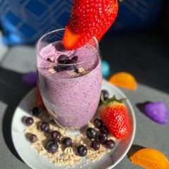 A picture of Blueberry smoothie.