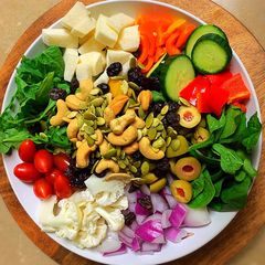 Vegan Buddha Bowl with Spicy Orange Ginger Vinaigrette A picture of Vegan Buddha Bowl with Spicy Orange Ginger Vinaigrette.