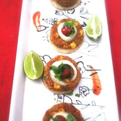 A picture of Mexican Oats and Bean Patties.