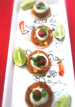 A picture of Mexican Oats and Bean Patties.