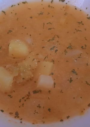 Karalábéleves recept fotója