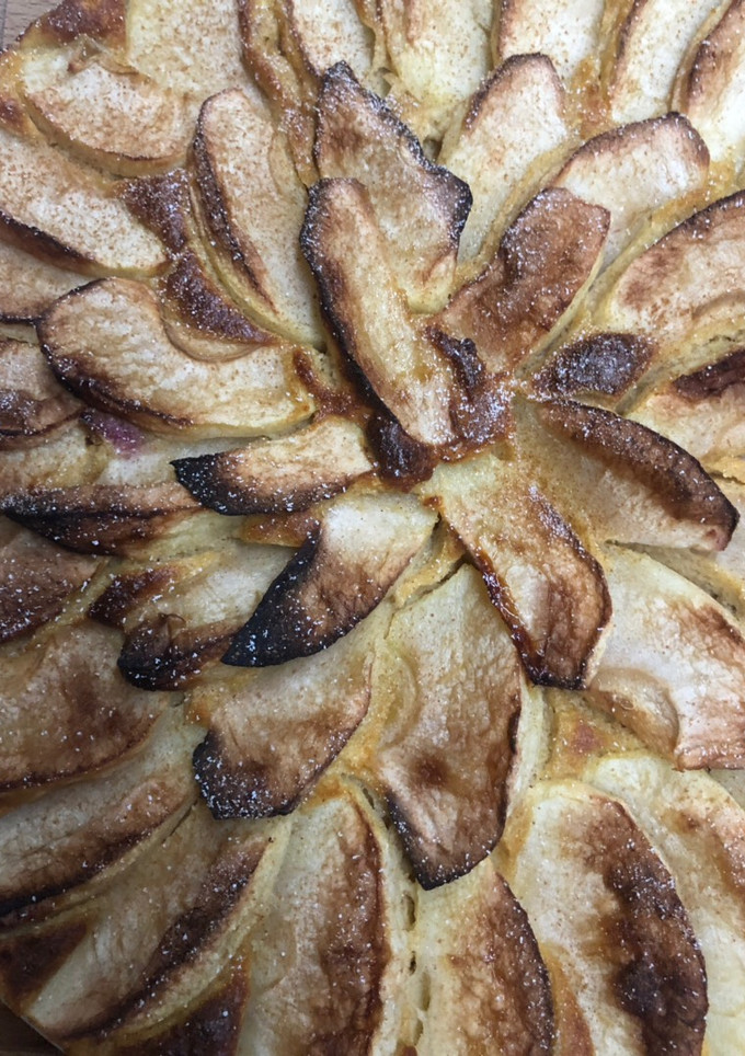 Una foto de Tarta de manzana Fitness
