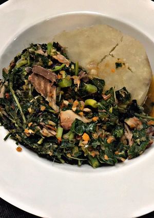 A picture of Vegetable smoked Fish Sauce.