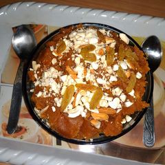 Besan ka halwa A picture of Besan ka halwa.