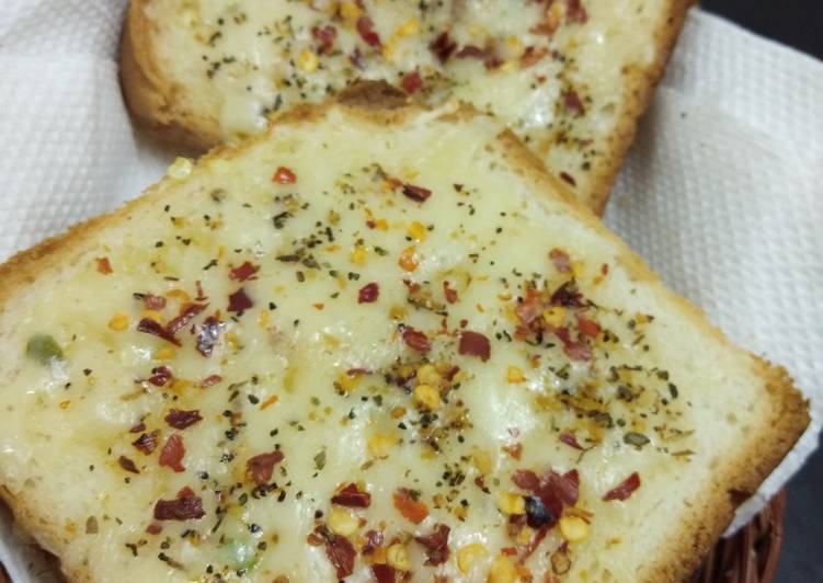 Simple Way to Prepare Quick Chilli cheese garlic toast