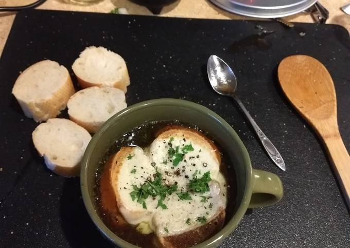 Step-by-Step Guide to Make Super Quick Homemade French onion soup Instant Pot IP