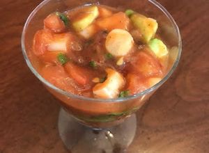 Una foto de Cocktail de palmitos