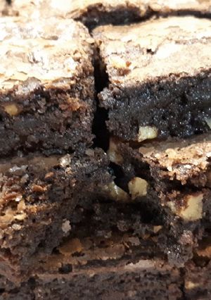 Una foto de Brownie glorioso brownie