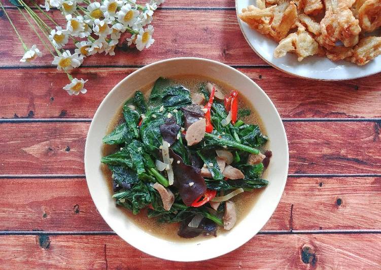 Resep Cah Kailan Jamur, Bikin Ngiler