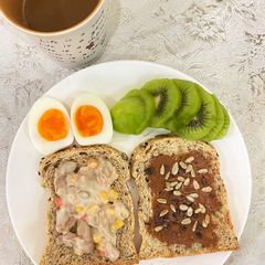 A picture of Healthy breakfast toast.