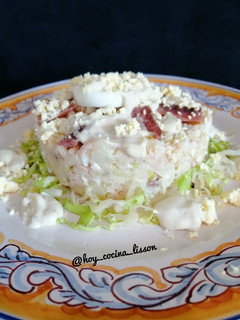 Una foto de Ensalada de patata con mayonesa de anchoas