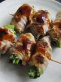Pork Belly Rolls on Skewers