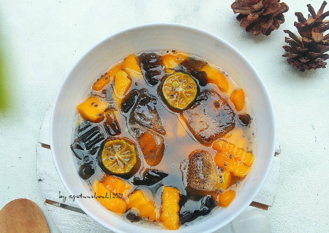 Es Cincau Mangga Jeruk Cui
