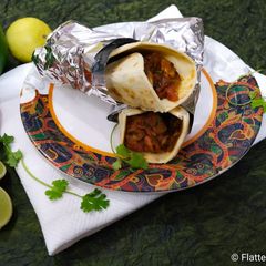 A picture of Mushroom Kathi Roll.