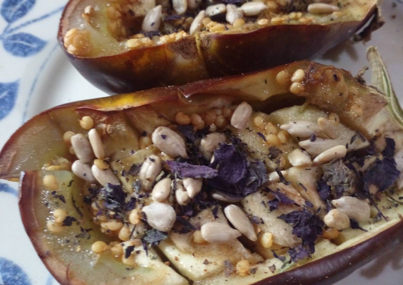 Berenjena al microondas 𓁉 cosecha de berenjena