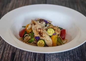 Ultimate Cooking Recipe Stir fried noodles with chicken Delicious Steady