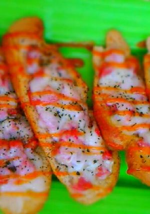 Foto resep bruschetta sosis mozarella