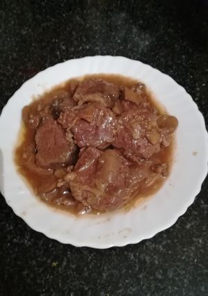 Foto principal de Solomillo ibérico en salsa de cebolla con almendras en la olla gm g