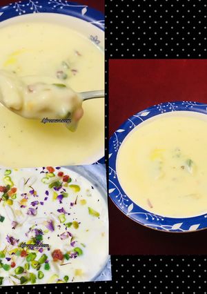 A picture of Kashmiri malai rabdi.