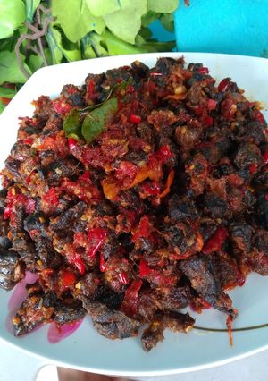 Foto resep Dendeng paru balado