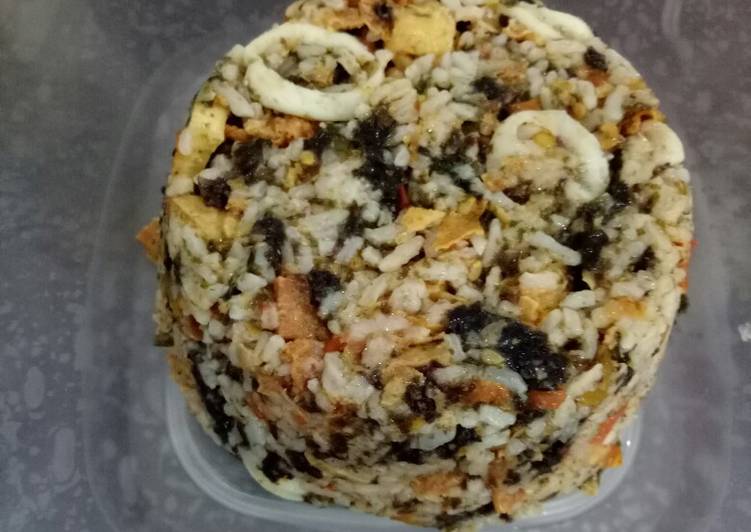 Resep Nasi Tomat Nori topping Cumi, Menggugah Selera