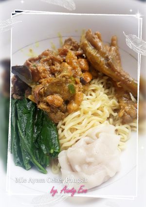 Foto resep Mie Ayam Ceker Pangsit
