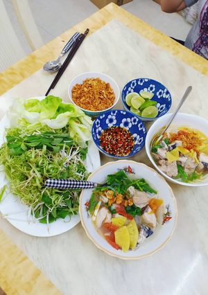 Hình của món Bún cá ngừ.