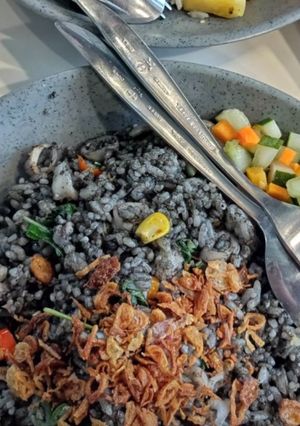 Foto resep Nasi goreng cumi hitam
