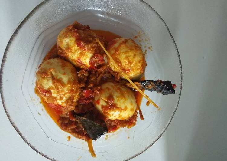 Resep Telor balado alaala Anti Gagal