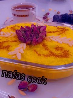 عکسی از دستور شله زرد