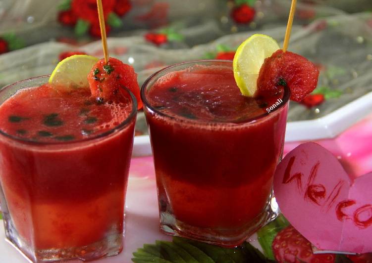 Simple Way to Prepare Favorite Watermelon Honeyto Punch