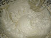 Una foto de crema cupcake