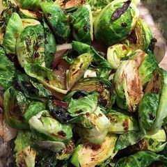 A picture of Brussels sprout fry.
