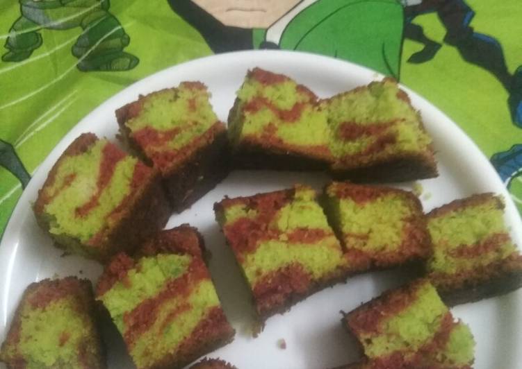 Recipe of Favorite Two Colour Cake